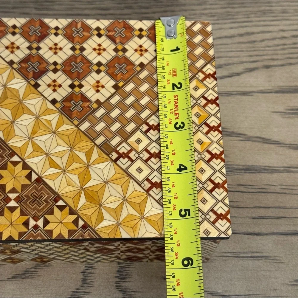 Intricate Brown and Tan Decorative Box